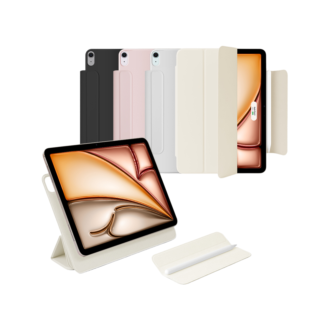 탱글우드 아이패드 에어 11인치(4/5/6/7세대 M1/M2/M3/M4) 착 마그네틱 3단 분리형 케이스 스마트커버(Tanglewood iPad Air 11-inch (4th/5th/6th/7th Gen M1/M2/M3/M4) Magnetic Detachable 3-Fold Case Smart Cover)