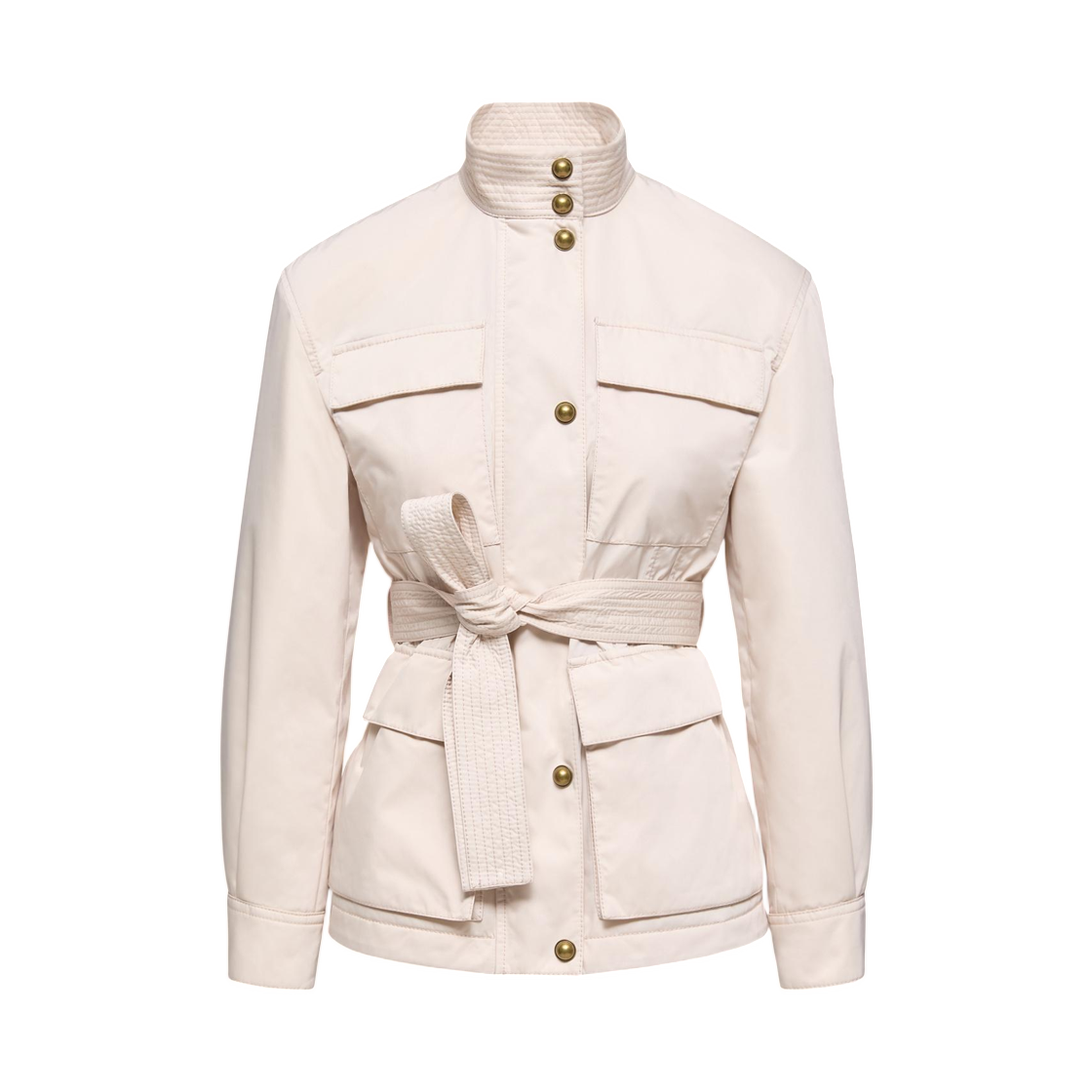 L1-093-1A00124-5988K-21F (W) Moncler Maitake Belted Short Jacket Light Beige - 26SS