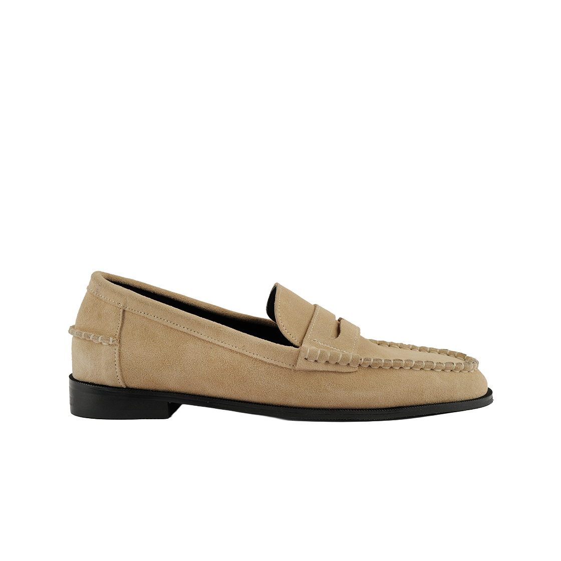 MD0156_4 Moodnight Carter Classic Penny Loafers l Wood Suede