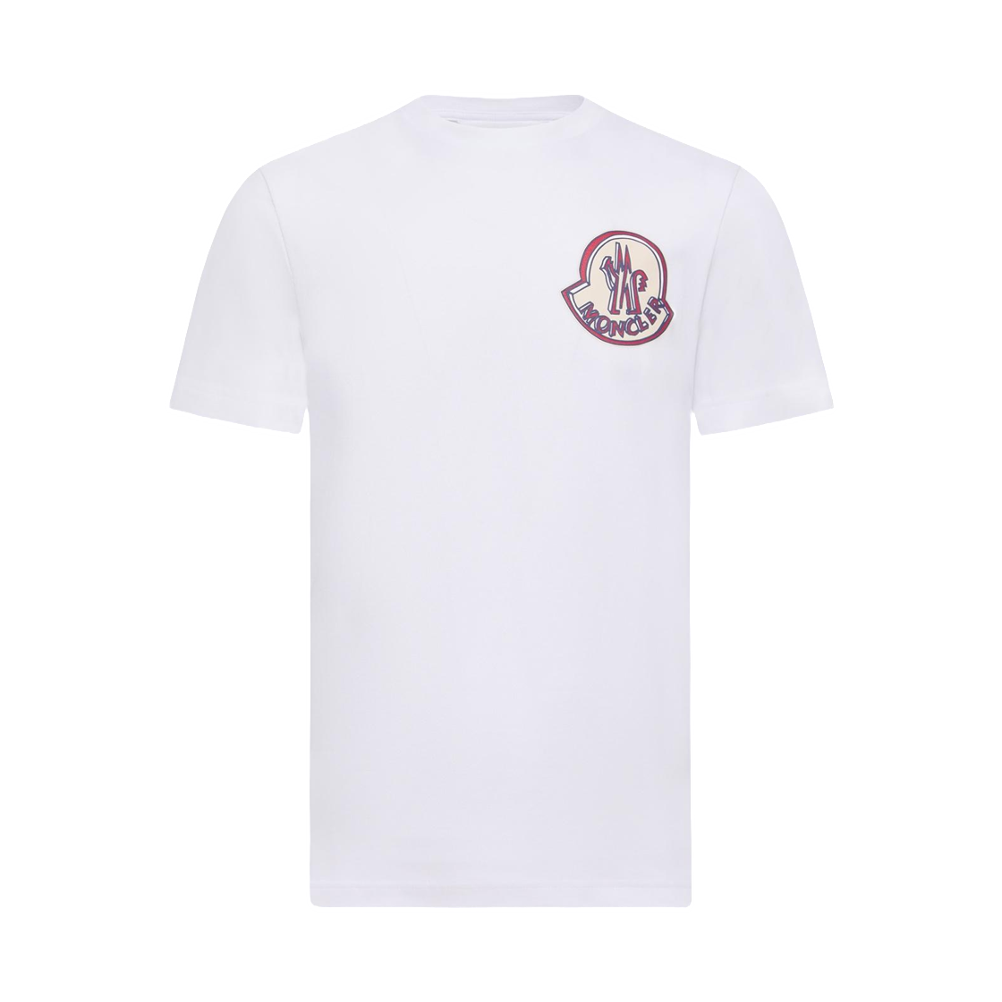 몽클레르 로고 코튼 티셔츠 화이트 - 26SS(Moncler Logo Cotton T-Shirt White - 26SS) - 1