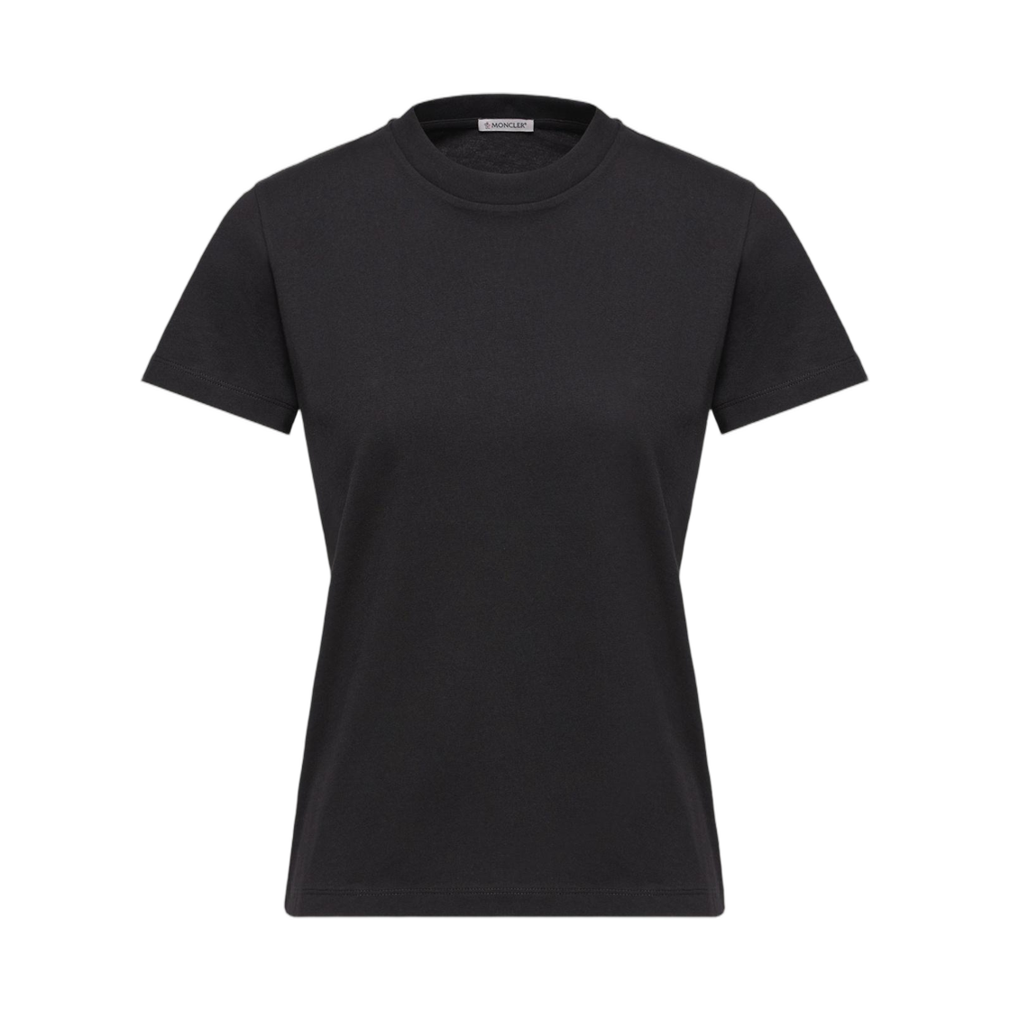 L1-093-8C00029-89AUO-999 (W) Moncler Embroidered Logo Cotton T-Shirt Black - 26SS