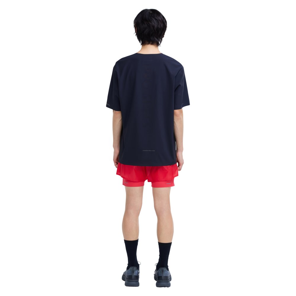 프로-스펙스 남성 투인원 레이싱 3부 반바지 레드(PRO-SPECS Men's 2-in-1 Racing 3-inch Shorts Red) - 3