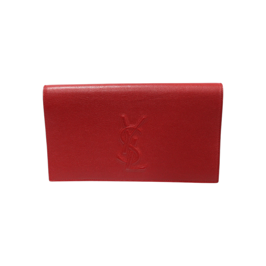 생로랑 361120 레드 레더 벨드쥬르 모노그램 클러치(Saint Laurent 361120 Red Leather Monogram Clutch)