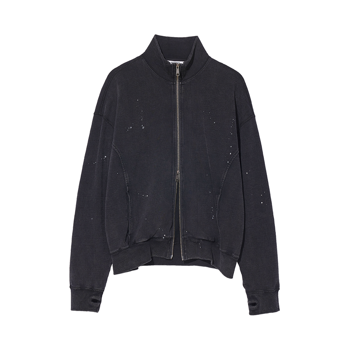 [KREAM 단독] 파르티멘토 리웍스 스탠드 칼라 스웨트 집업 빈티지 블랙([KREAM 단독] Partimento Reworks Stand Collar Sweat Zip-up VTG Black)