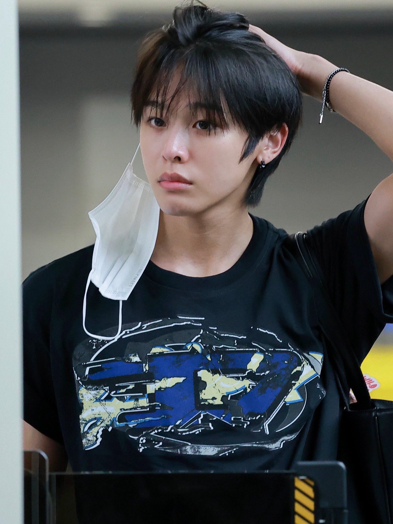 Diesel T-Norm-T11 T-Shirt Black 착용 스타일