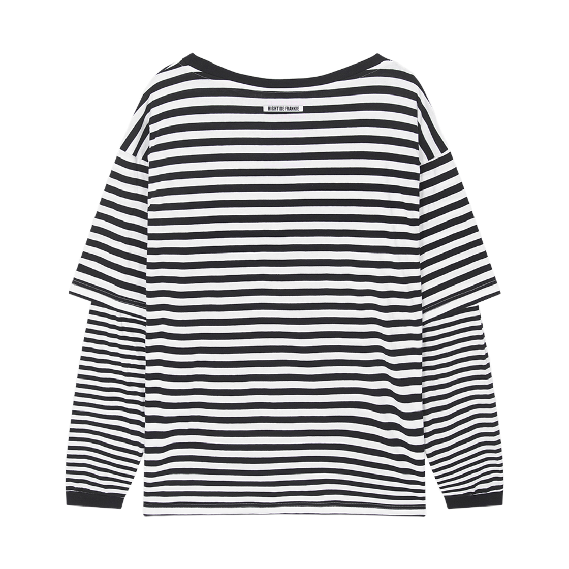 하이타이드 프랭키 오프 숄더 레이어드 스트라이프 탑 블랙(HIGHTIDE FRANKIE Off-Shoulder Layered Stripe Top Black) - 2