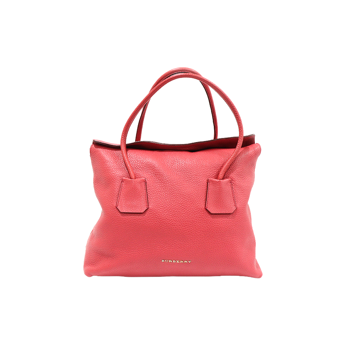 ITCBGO7NFLO8 Burberry Pink Azalea Leather Gold-tone Baynard Medium Tote Shoulder Bag