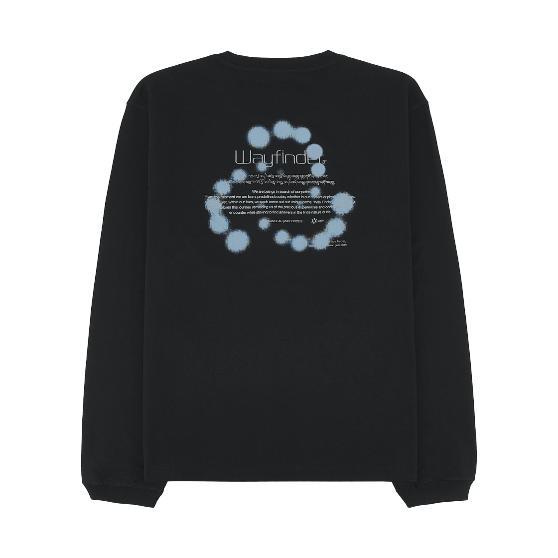 산산기어 로고 롱슬리브 블랙 - 25FW(Sansan Gear Logo Long Sleeves Black - 25FW) - 2