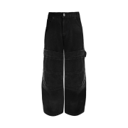 AX CONNECTION Carpenter Washed Wide Denim Pants