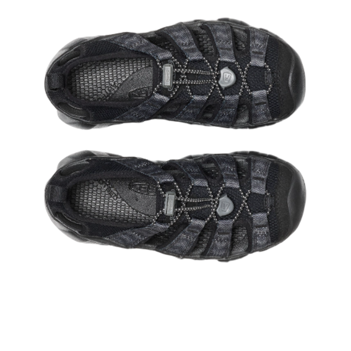(키즈) 킨 하이퍼포트 H2 샌들 블랙 스틸 그레이((Kids) Keen Hyperport H2 Sandal Black Steel Grey) - 2
