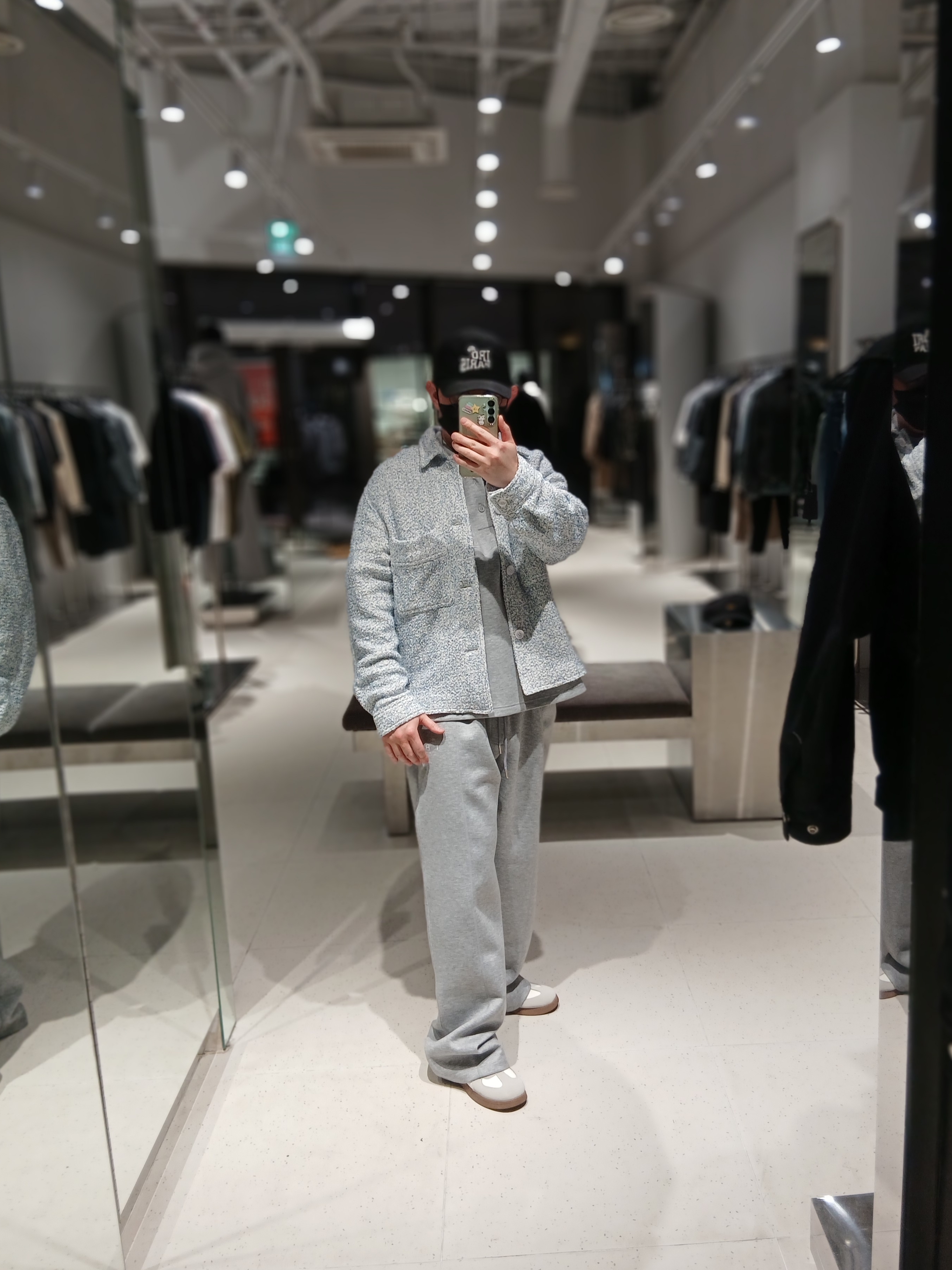 Iro Palmtree Nylon Ball Cap Navy, Maison Margiela Calfskin Replica Sneakers 착용 스타일 - 1