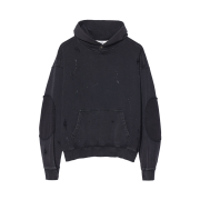 [KREAM 단독] Partimento Reworks Elbow Patch Hoodie VTG Black