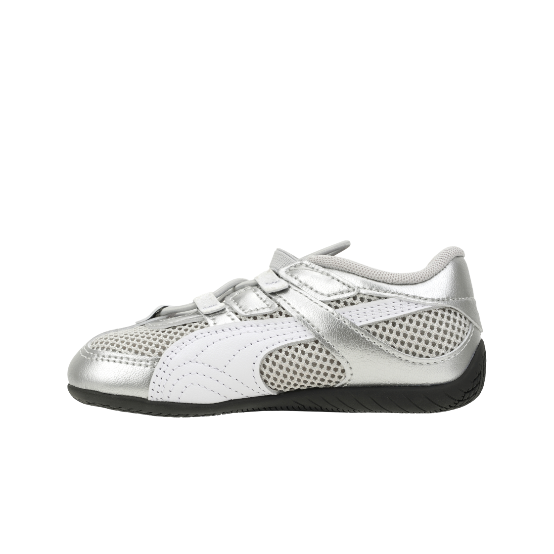 (인펀트) 푸마 스피드캣 고 메탈릭 V 실버((Infant) Puma Speedcat Go Metallic V Silver) - 3