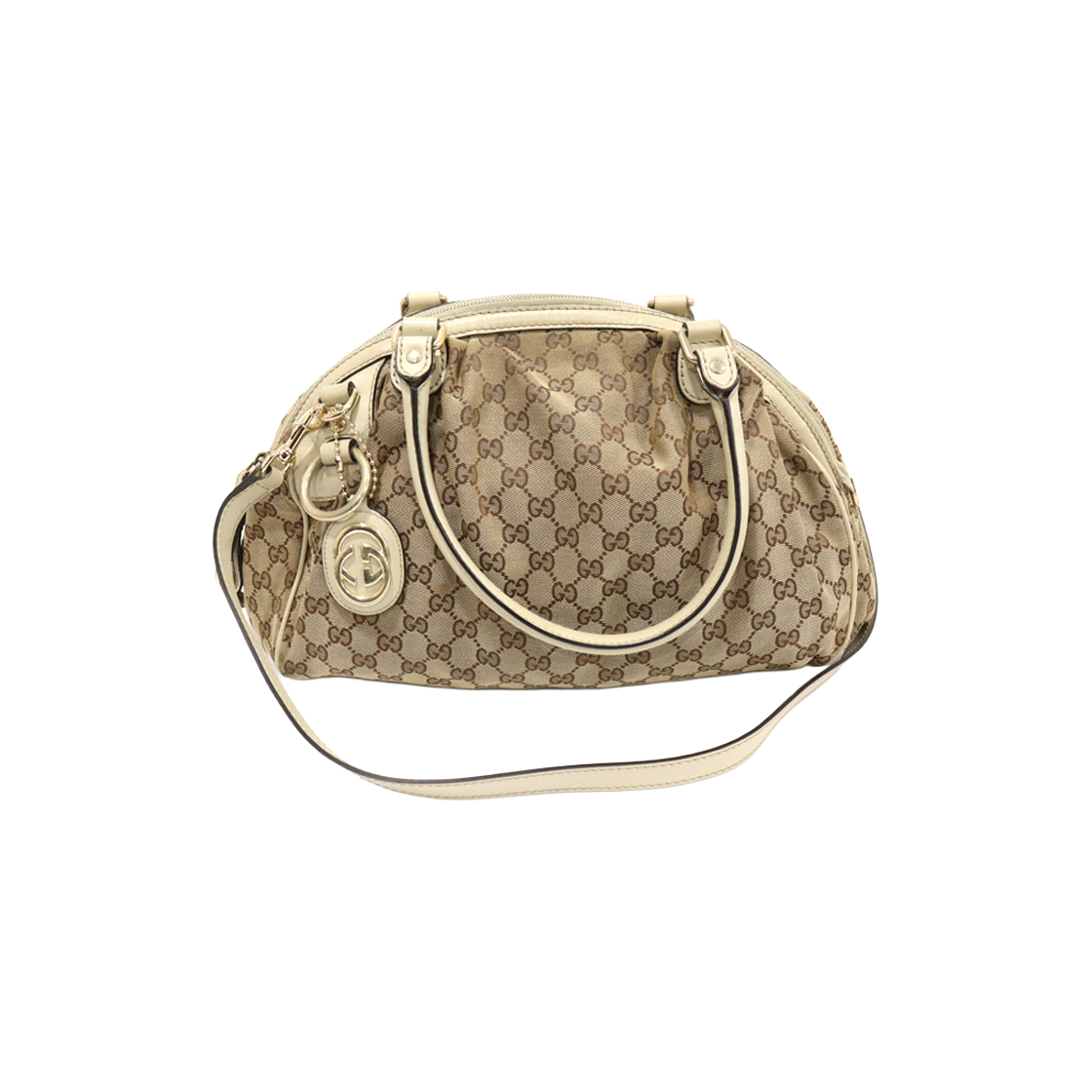 구찌 223974 GG로고 자가드 아이보리 레더 수키 토트 2WAY(Gucci 223974 GG Logo Jacquard Ivory Leather Suki Tote 2-Way) - 1