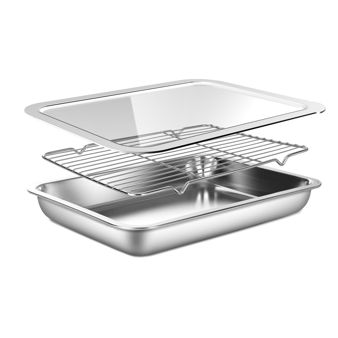 바겐슈타이거 스텐 사각 트레이 세트(PC커버) NO.03(WAGENSTEIGER Non-abrasive PC Tray Cover No.3) - 1