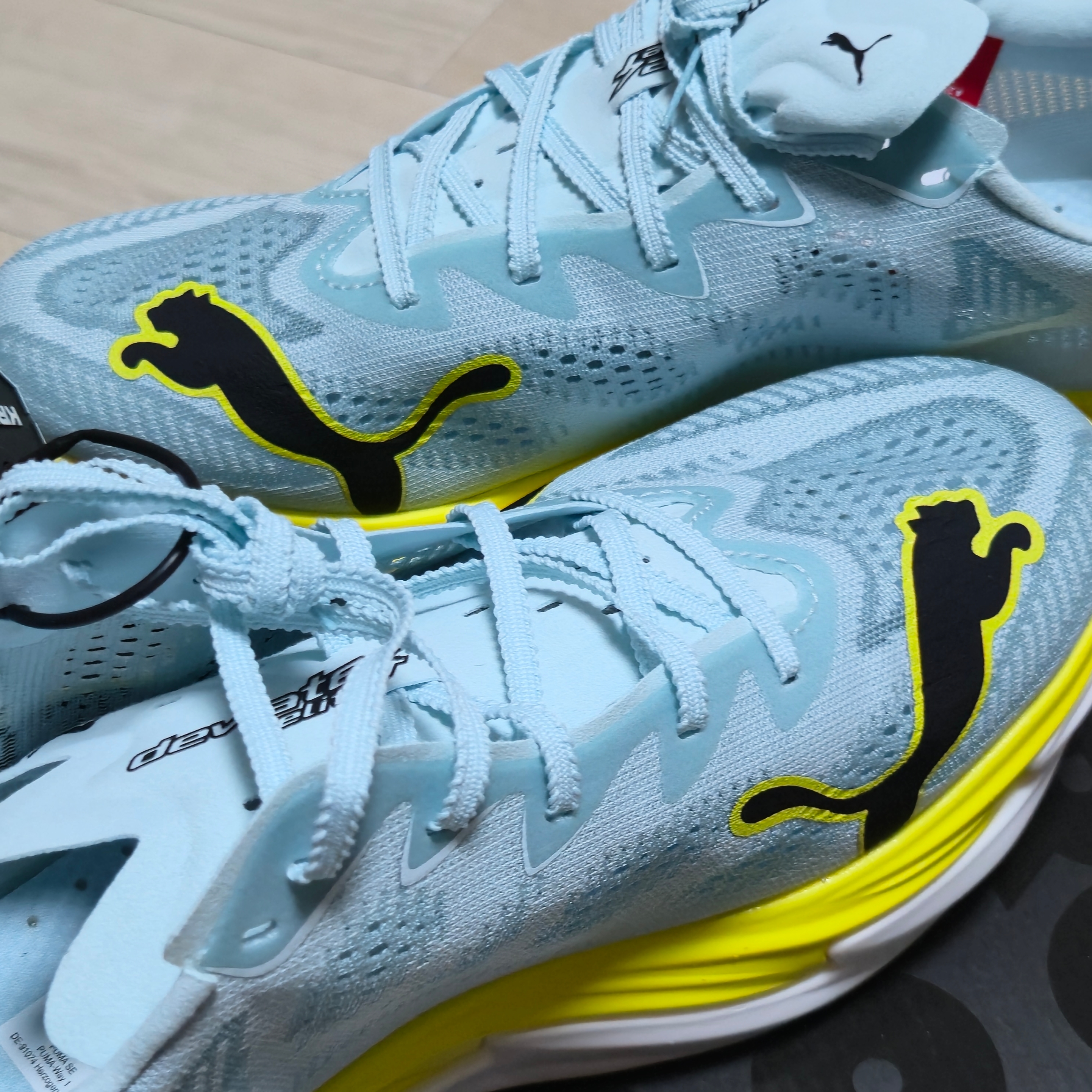Puma Deviate Nitro Elite 4 Fresh Water Lemon Crush 착용 스타일