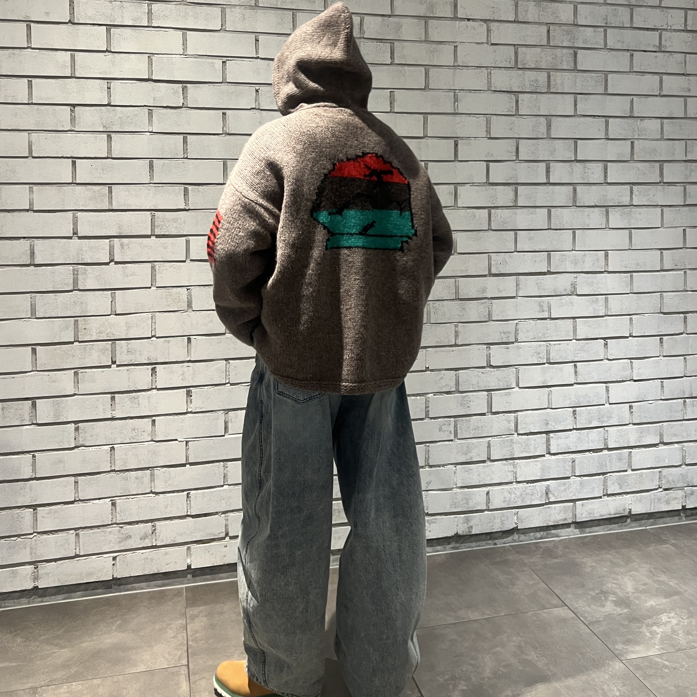 Stussy x Denim Tears Sweater Grey, Kasina x Timberland 6 In Premium Vibram Gtx Wheat - Wide 착용 스타일 - 4