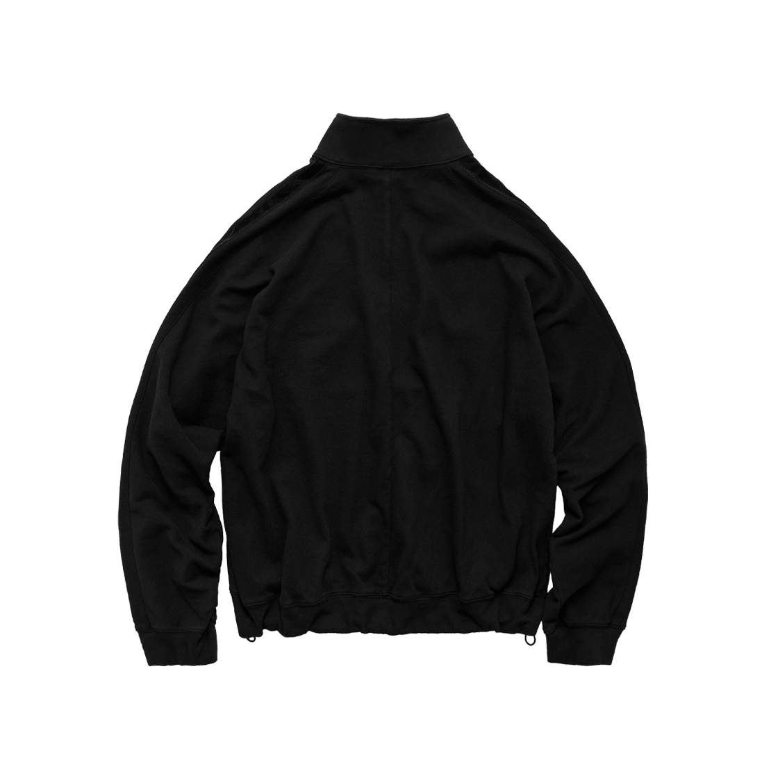 폴리테루 벨루어 테이프드 트랙 탑 자켓 블랙(Polyteru Velour Taped Track Top Jacket Black) - 2