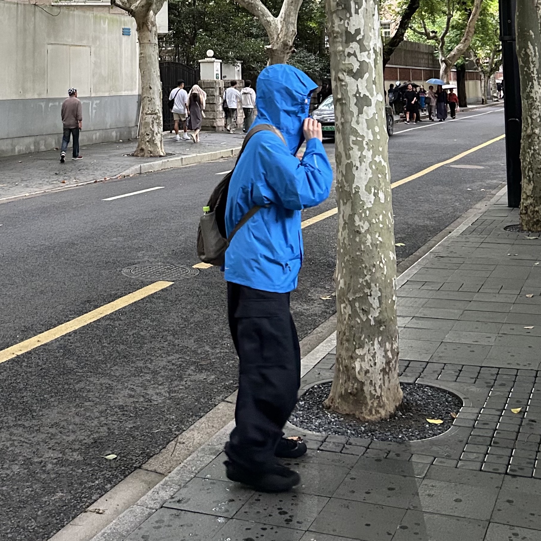 Nike ACG Storm-Fit ADV Cascade Rains Full Zip Jacket Light Photo Blue Summit White - Asia 착용 스타일 - 1