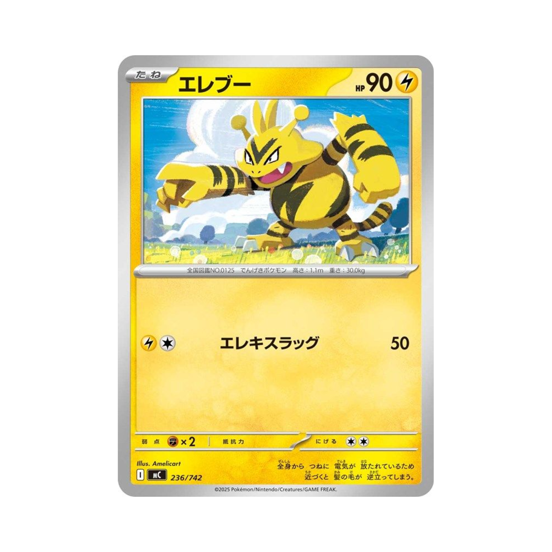 포켓몬 TCG 에레브 스타트 덱 100 배틀 컬렉션 (일어판)(Pokemon TCG Electabuzz Start Deck 100 Battle Collection (Japanese Ver.))
