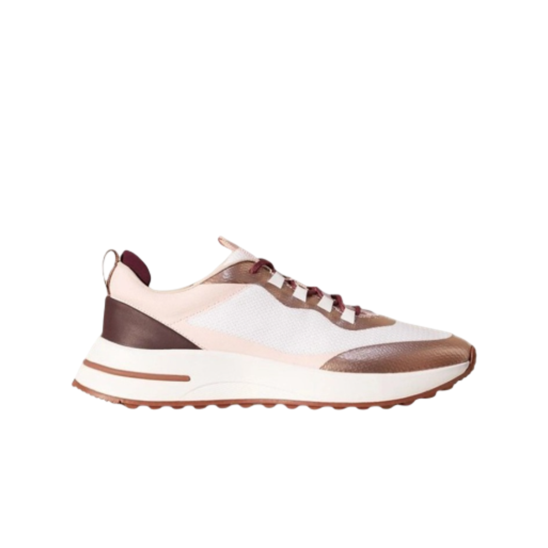 (W) 로로 피아나 위켄드 워크 스니커즈 핑크 로즈 골드((W) Loro Piana Week-End Walk Sneakers Pink Rose Gold)
