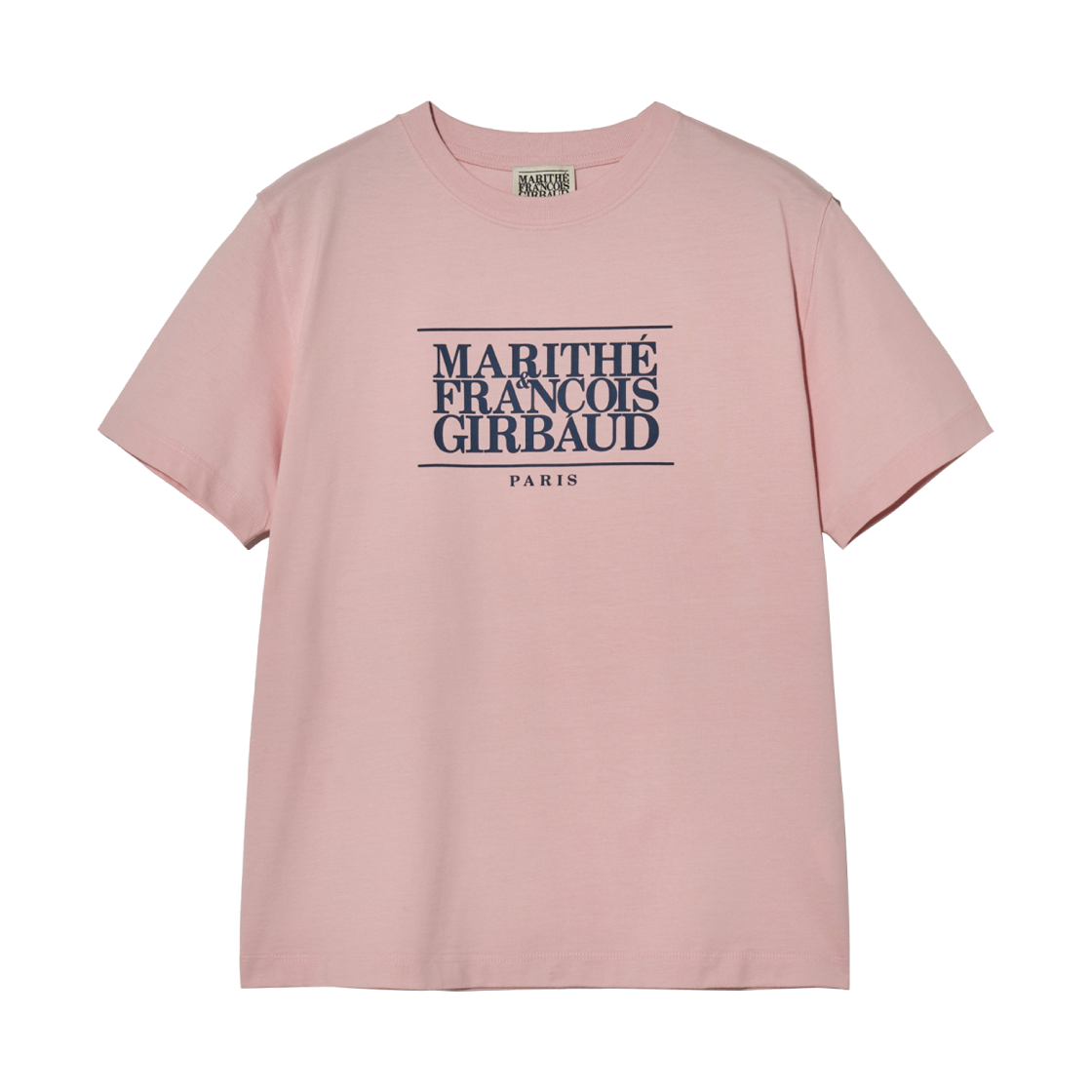 마리떼 프랑소와 저버 클래식 로고 티셔츠 라이트 핑크(Marithe Francois Girbaud Classic Logo T-Shirt Light Pink)