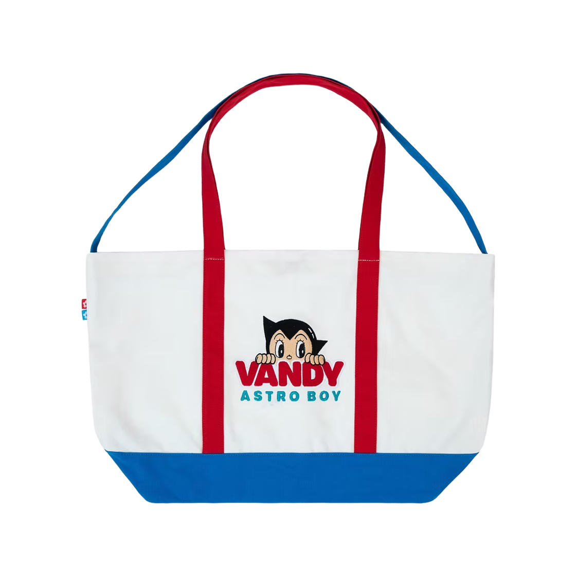 반디 더 핑크 x 아톰 토트백 레드 블루(Vandy The Pink x Astro Boy Tote Bag Red Blue)