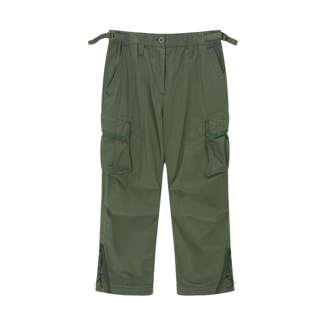 HF26APT012KH HIGHTIDE FRANKIE Lightweight Coated Cargo Pants Khaki