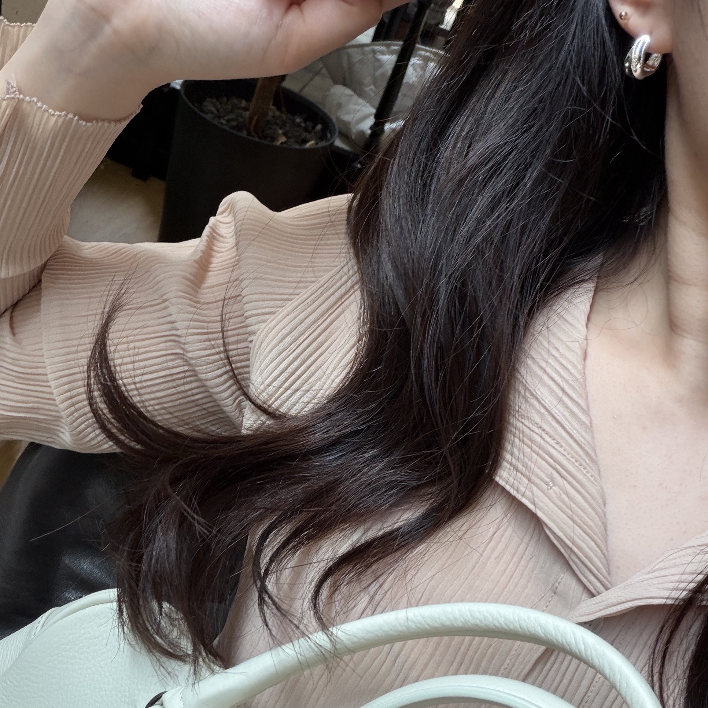 Byweekend Stem Earring Silver, Byweekend Momo Ring Silver 착용 스타일 - 2