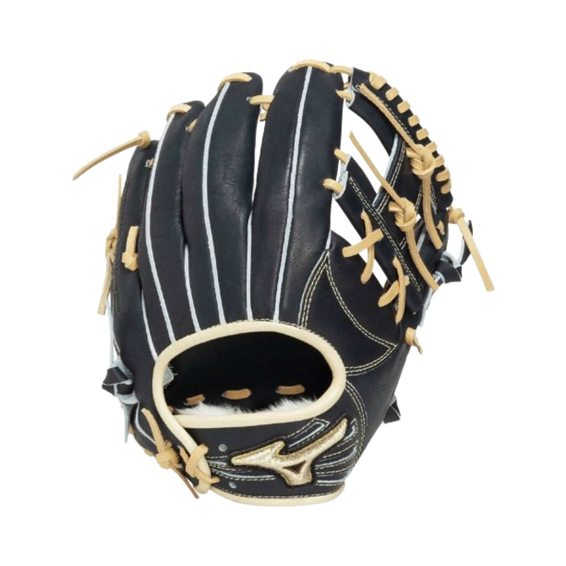 (키즈) 미즈노 글로벌 엘리트 소프트 베이스볼 글러브 프로페셔널 셀렉션 쿠레바야시 모델 다크 블루 블론드((Kids) Mizuno Global Elite Soft Baseball Glove Professional Selection Kurebayashi Model Dark Blue Blonde) - 1