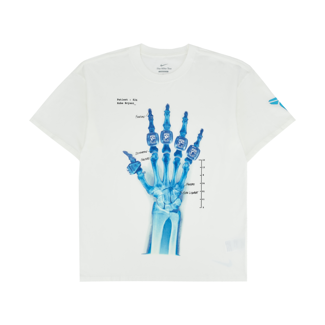 HV6695-100 Nike Kobe X-Ray T-Shirt White - Asia