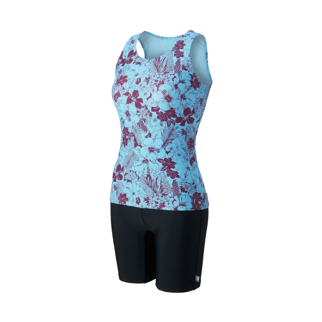 N2JGD34419 (W) Mizuno Aqua Fitness Separates with with Hard to Turn Hem Rubber Saxophone