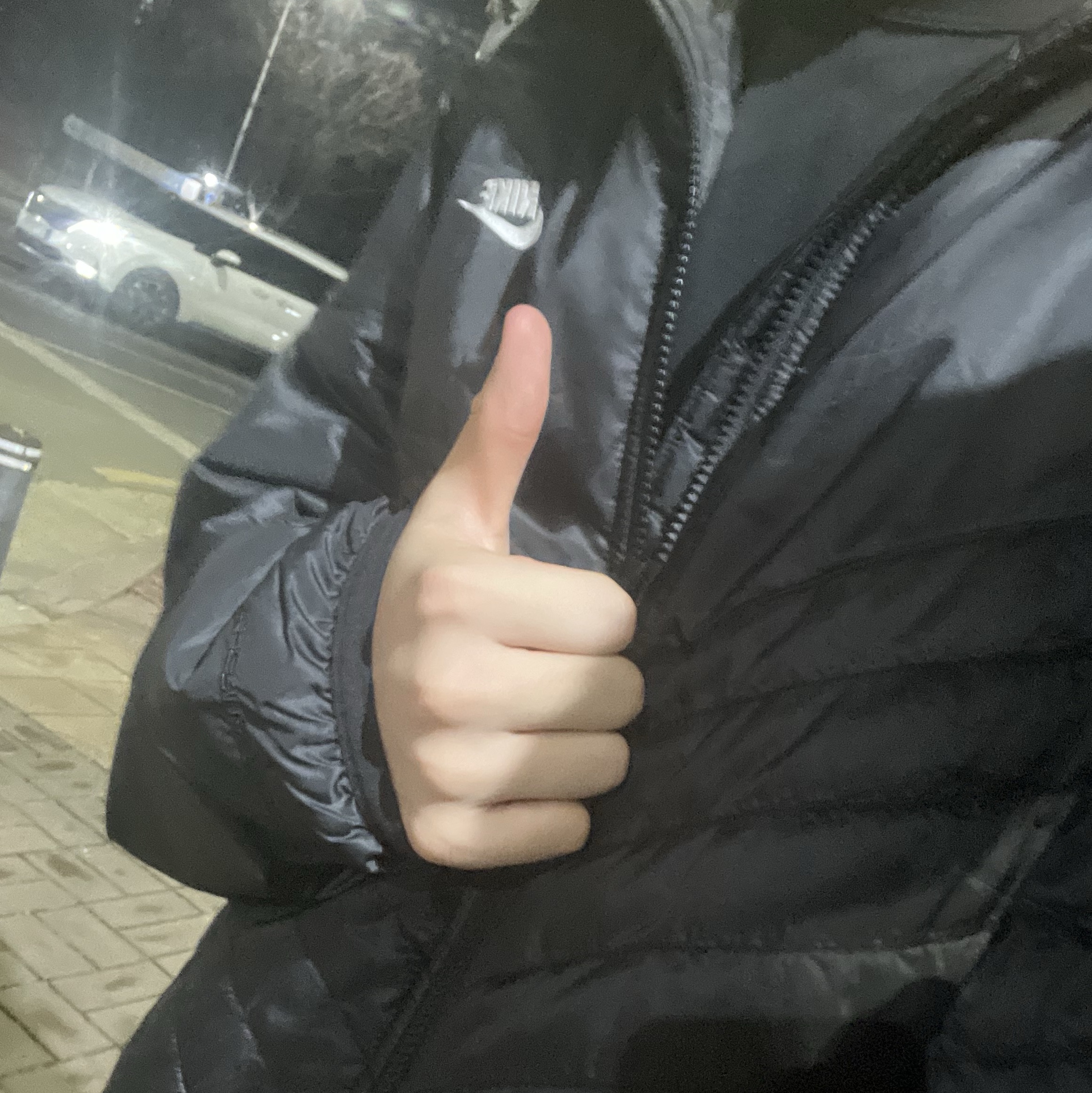 Nike NSW Therma-Fit Windrunner Water-Resistant Puffer Jacket Black Sail - Asia 착용 스타일