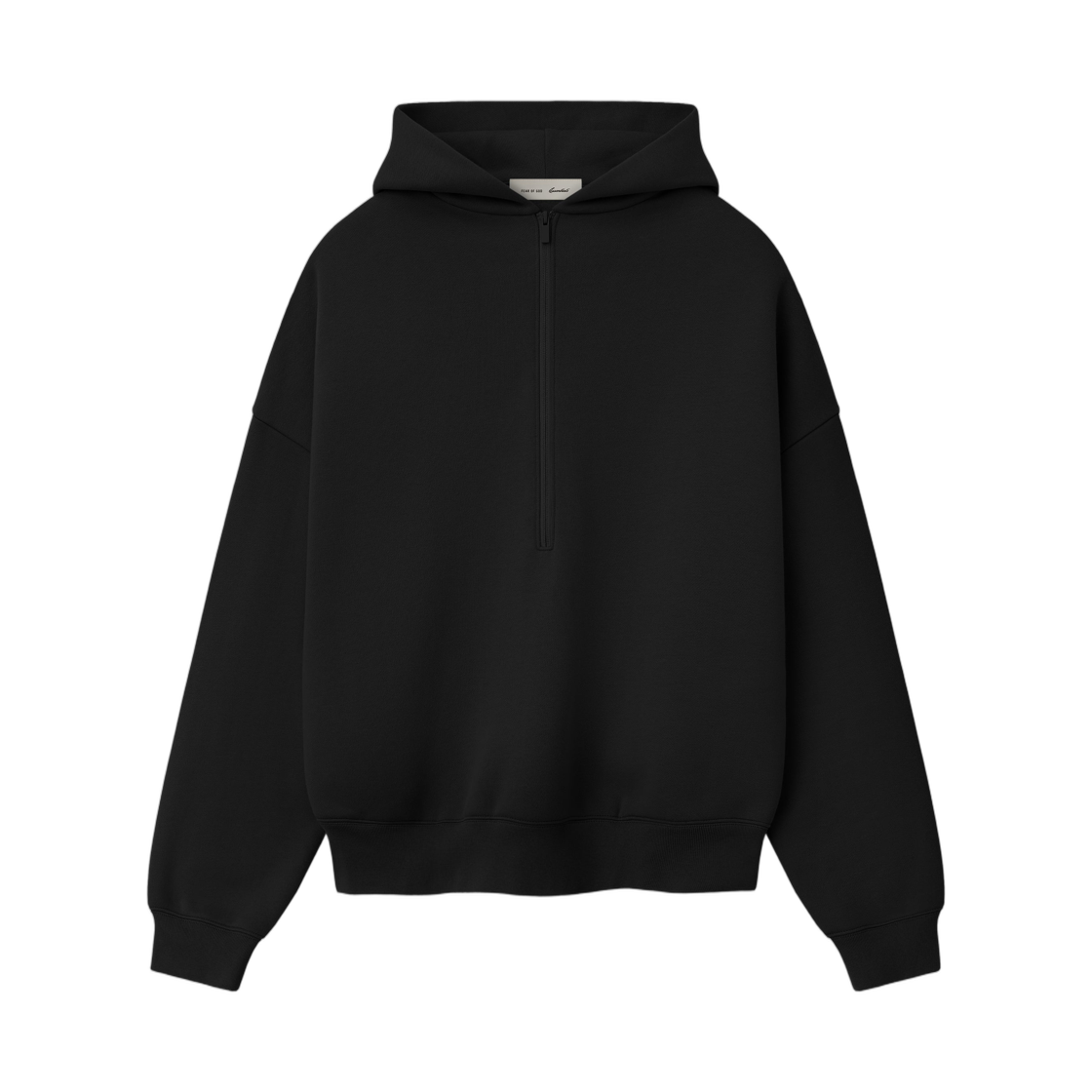 에센셜 프로퍼티 라운지 하프 집 후드 블랙 - 26SS(Essentials Property Lounge Half Zip Hoodie Black - 26SS) - 2