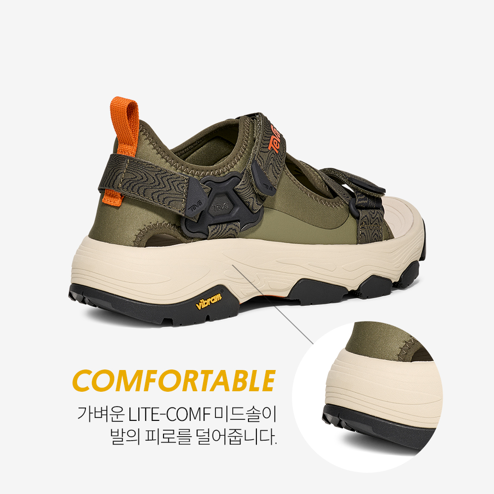 테바 테바 남성 그랜드뷰 맥스 샌들 OLV(TEVA Men Grandview Max Sandal OLV) - 4