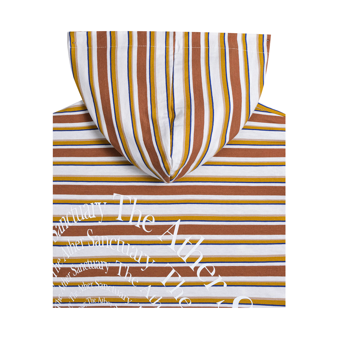 디아더생츄어리 서큘러 타입 스트라이프 후디 브라운(THE ATHER SANCTUARY Circular Type Striped Hoodie Brown) - 4