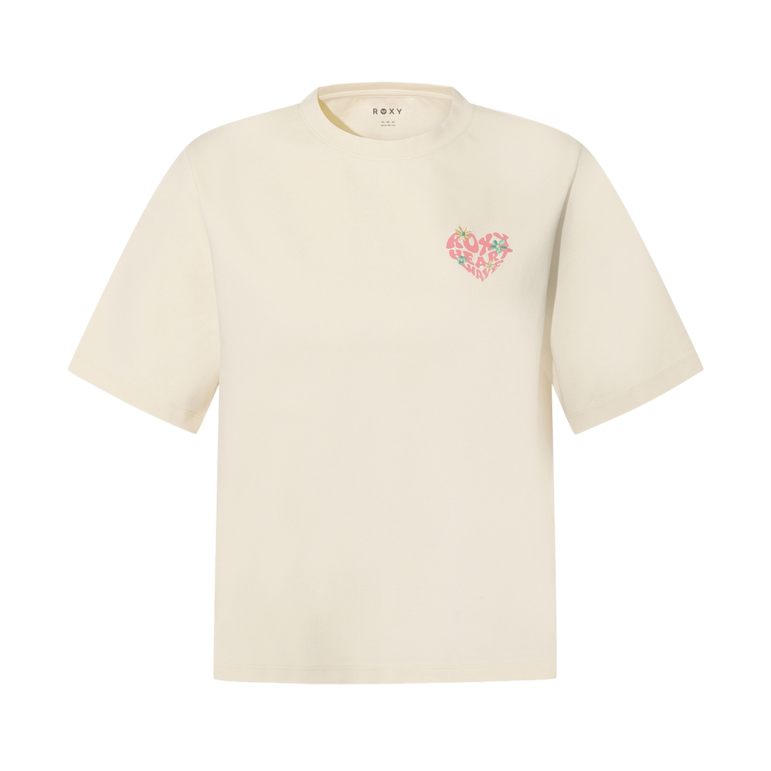 록시 하트 반팔 티셔츠 (RG21ST540IVO)(ROXY Heart Short Sleeve T-Shirt (RG21ST540IVO)) - 1