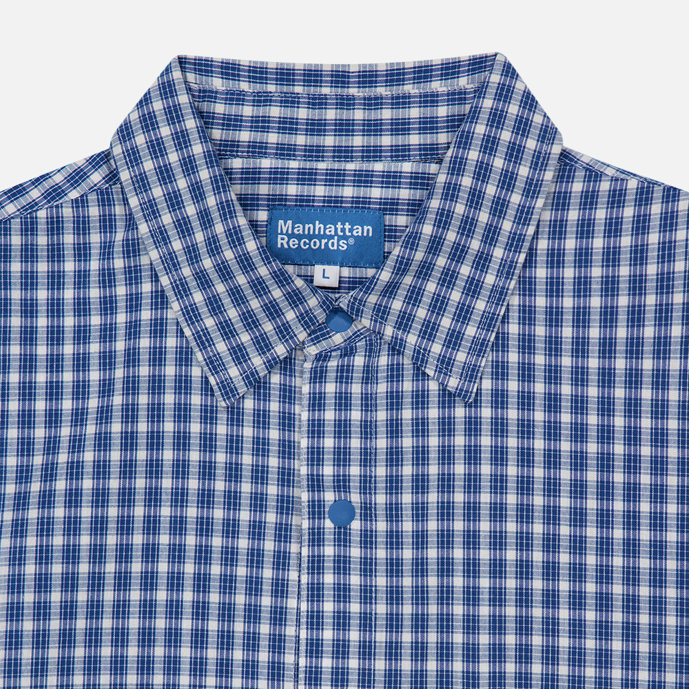 맨하탄 레코즈 7인치 바이닐 포켓 셔츠 - 블루(Manhattan Records 7in. Vinyl Pocket Shirt - Blue) - 4