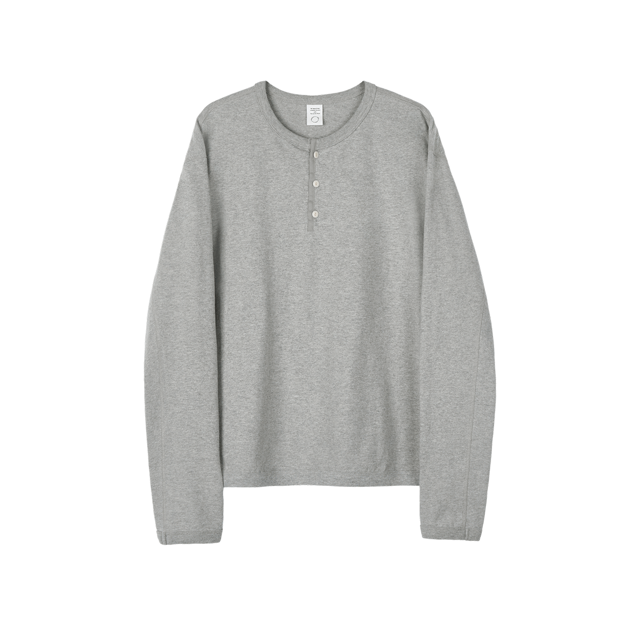 조우 컴포트 3버튼 헨리넥 그레이(CHOWOO Comfort 3-Button Henley Neck Gray)
