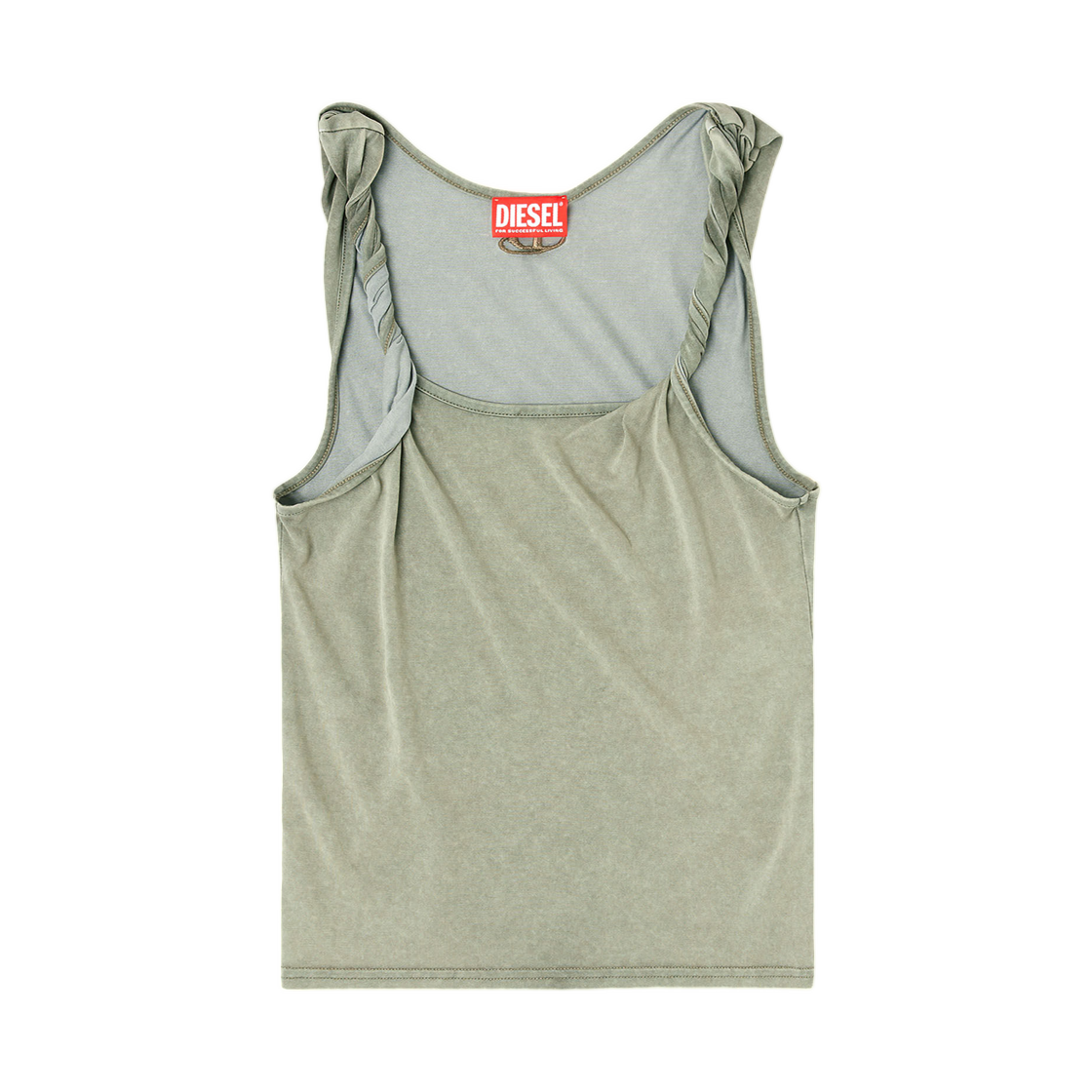 A218700EPCJ-5GDA (W) Diesel T-Twy-S1 Tank Top with Twisted Straps Green