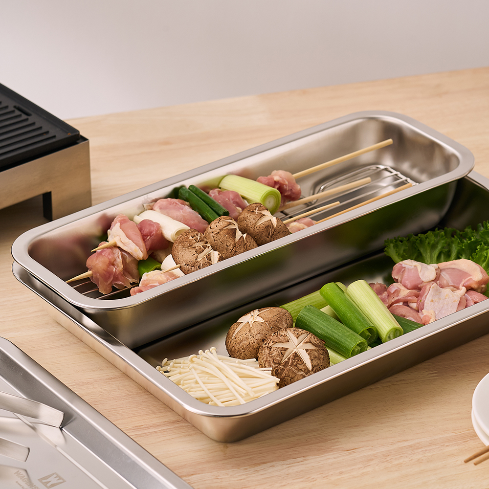 바겐슈타이거 스텐 사각 트레이세트 모듈 2호(WAGENSTEIGER Stainless Modular Square Tray Set No.2) - 3