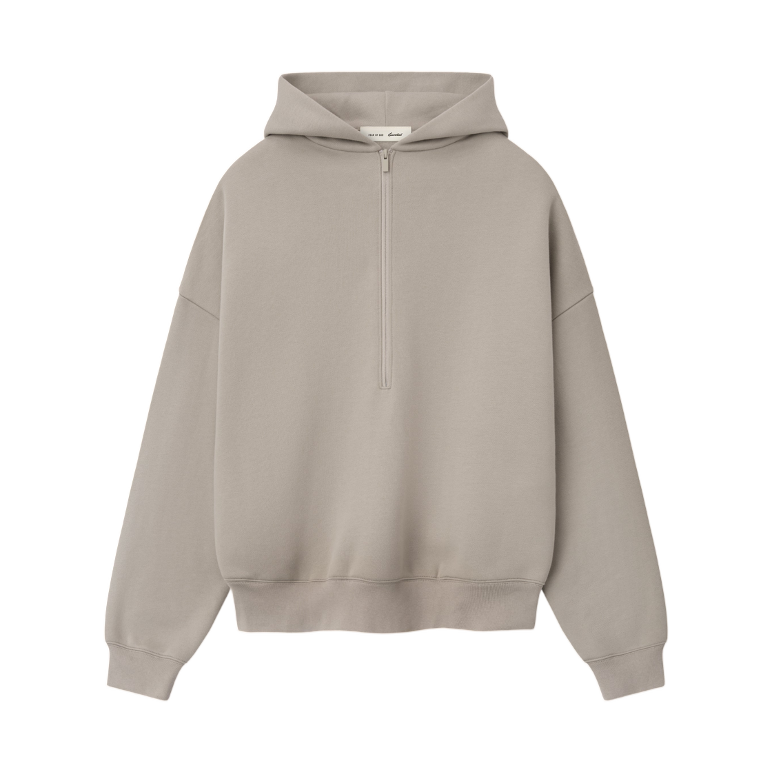 - Essentials Property Lounge Half Zip Hoodie Seal - 26SS