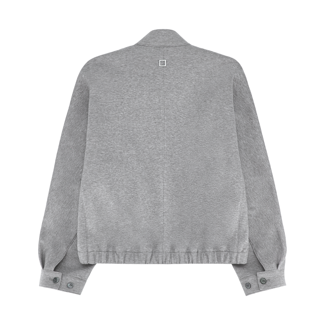 우영미 하이넥 집업 티셔츠 그레이 - 26SS(Wooyoungmi High Neck Zip-Up T-Shirt Grey - 26SS) - 2