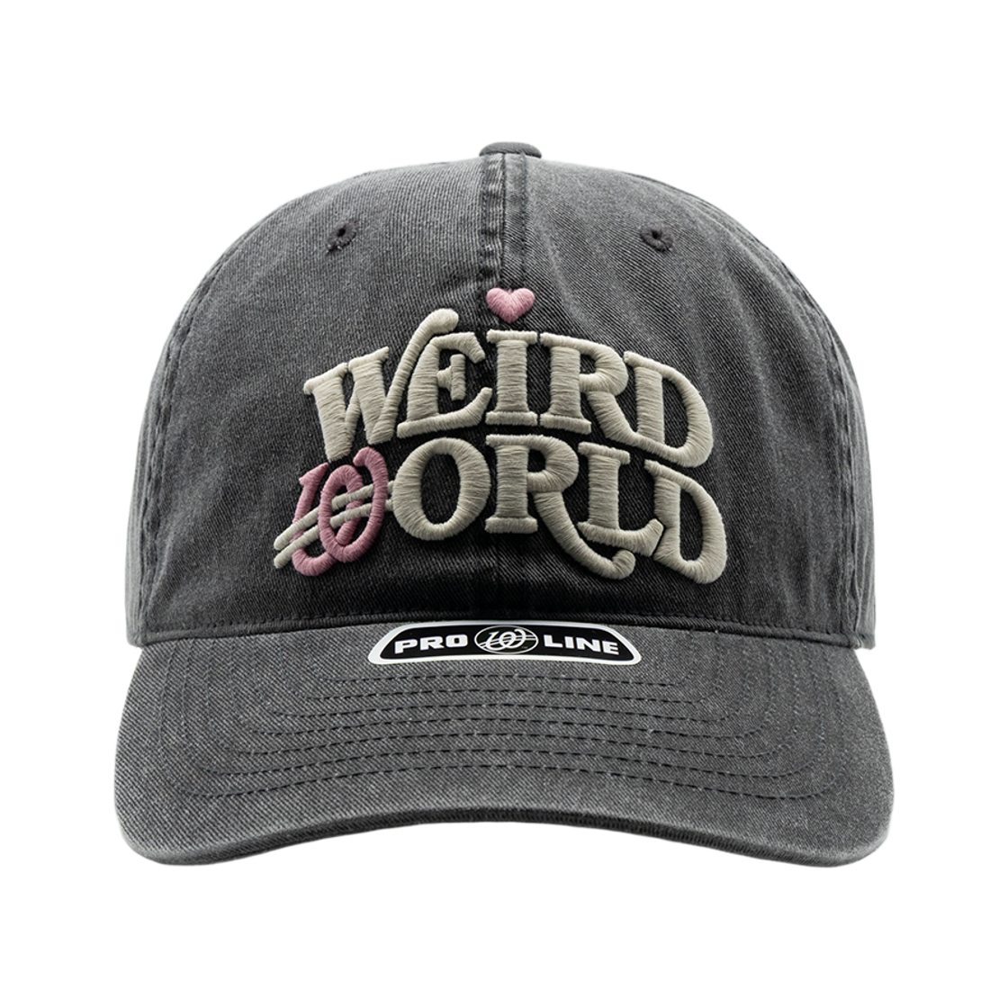 위얼드월드 아크로고 피그먼트 볼캡 블랙(Weird World Acro Logo Pigment Ball Cap Black) - 2