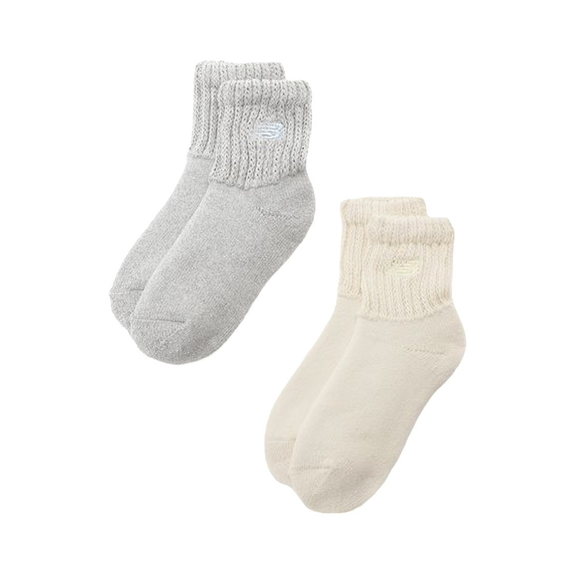 뉴발란스 x 에미 쇼츠 컴포트 삭스 믹스 (2개 세트)(New Balance x Emmi Short Comfort Socks Mix (Set of 2))