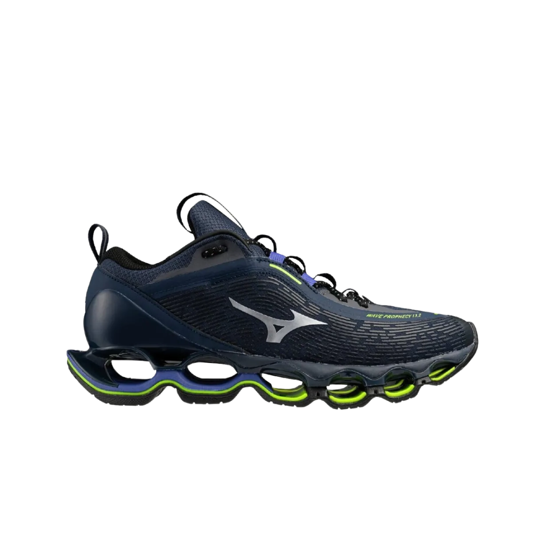 D1GA260504 Mizuno Wave Prophecy 13.2 Dress Blue Galaxy Silver