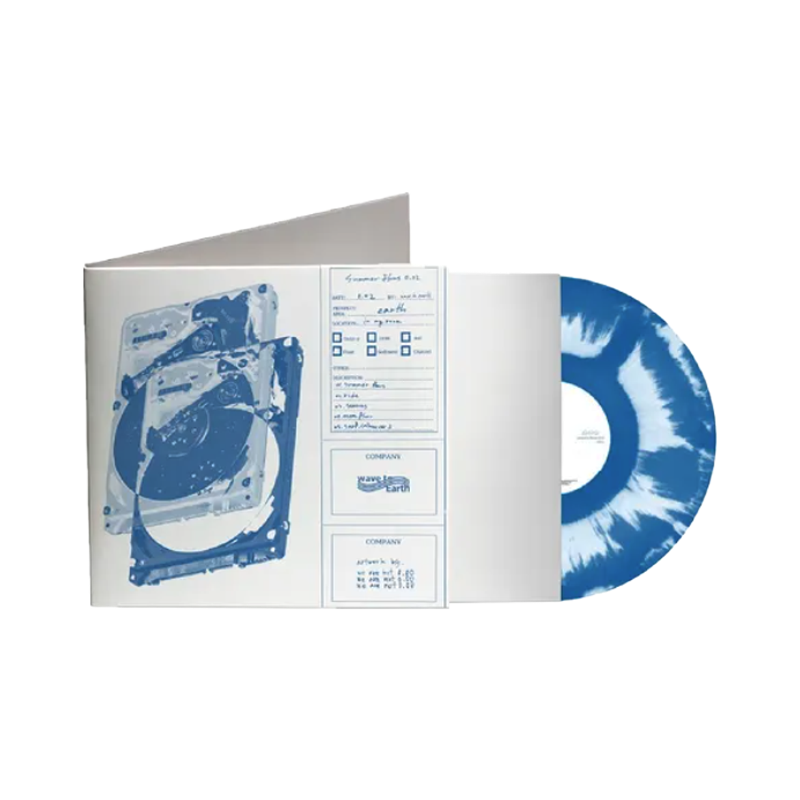 웨이브 투 어스 2집 EP 써머 플로우 0.02 사랑으로 0.3 서울 단독 콘서트 에디션 LP 블루(Wave to Earth 2nd EP Summer Flows 0.02 love. 0.3 Seoul Solo Concert Edition LP Blue)