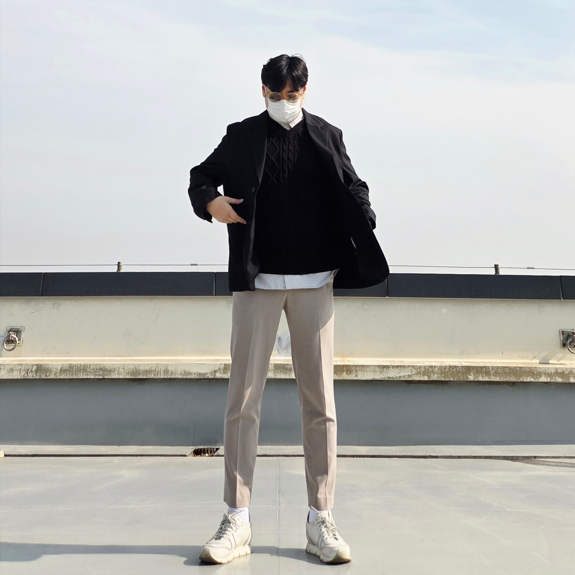 Buttero Carrera Men White 착용 스타일 - 2