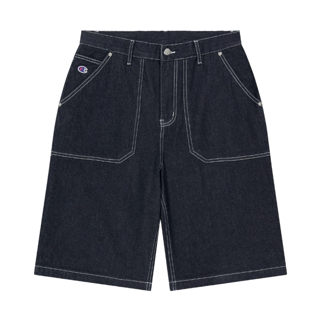 위캔더스 x 챔피온 데님 쇼츠 다크 블루(WKNDRS x Champion Denim Shorts Dark BLUE) - 2