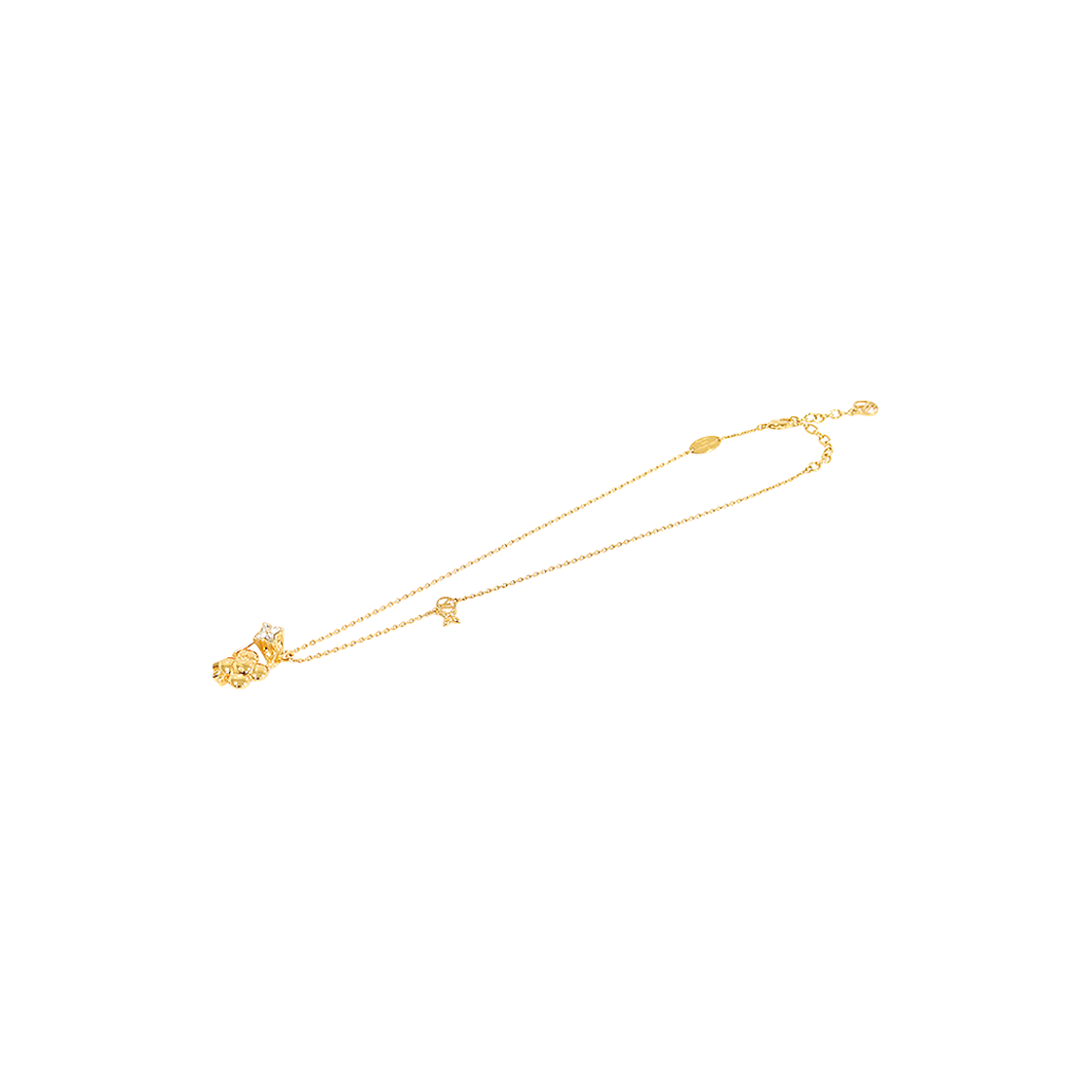 ITUGGOTIMS7I Louis Vuitton M01351 Gold Crystal Vivienne Necklace